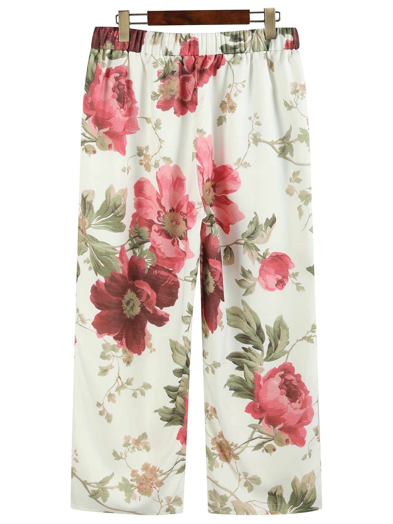 Zoe - Summer Trousers With Floral Pattern