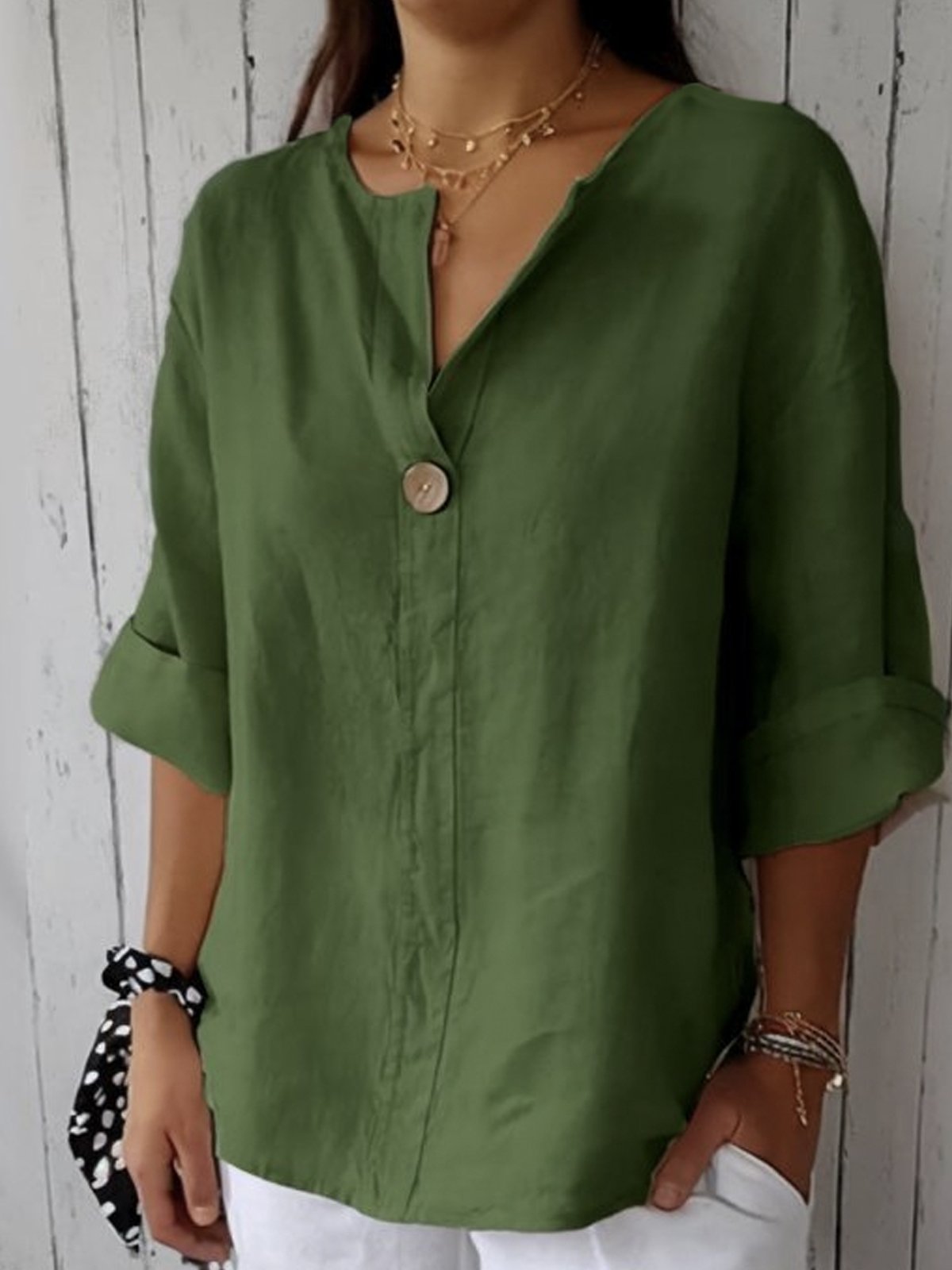 JESSA - Casual V-Neck Blouse