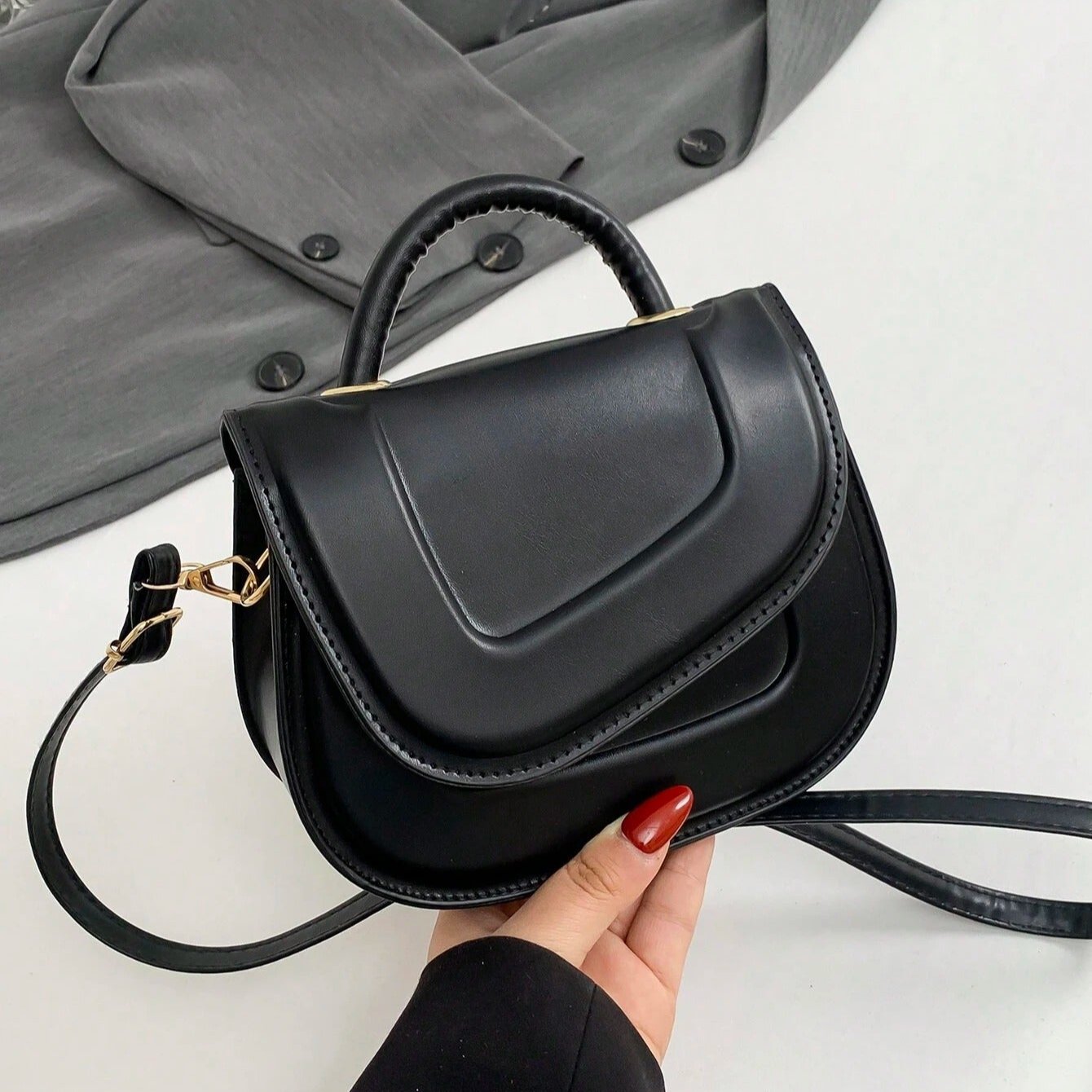 Eliza - Minimalist Luxury Saddle Bag