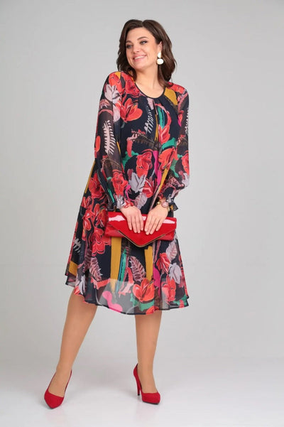 Camellia | Floral Midi Dress