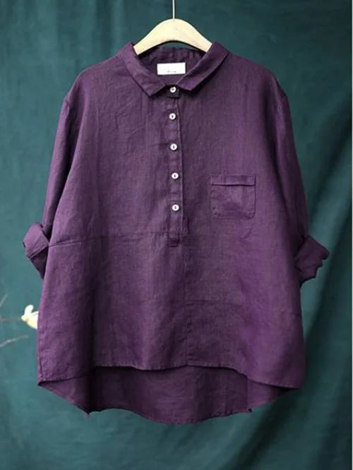 LENORA - Relaxed Button-Up Shirt