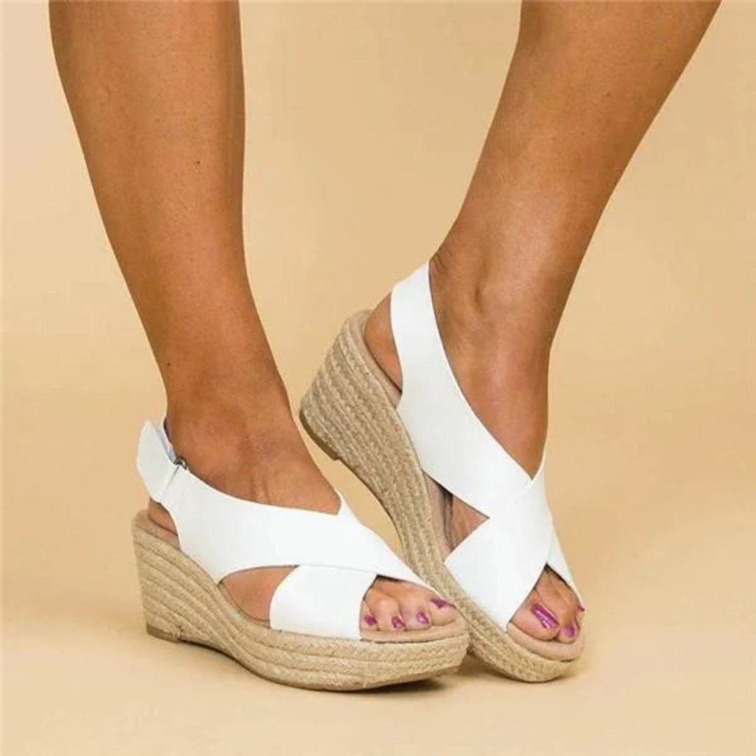 Odette - Cross-Strap Wedges