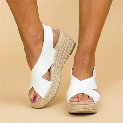 Odette - Cross-Strap Wedges