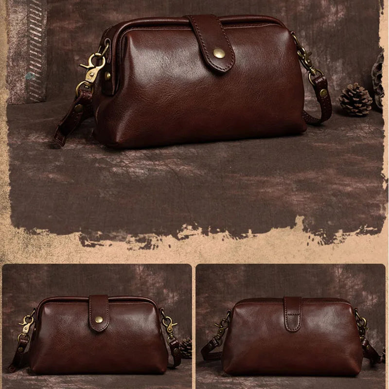 Elise - Retro Leather Handmade Bag