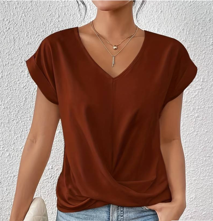 Elva - Elegant v-neck top