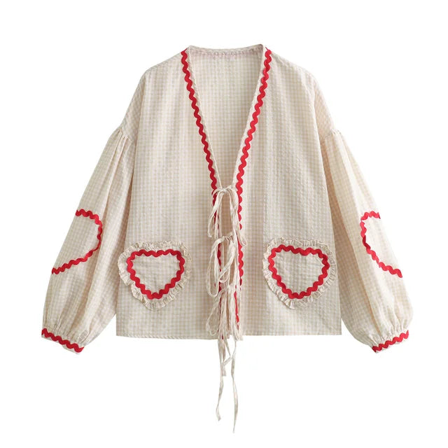 GRACIE Heart Blouse