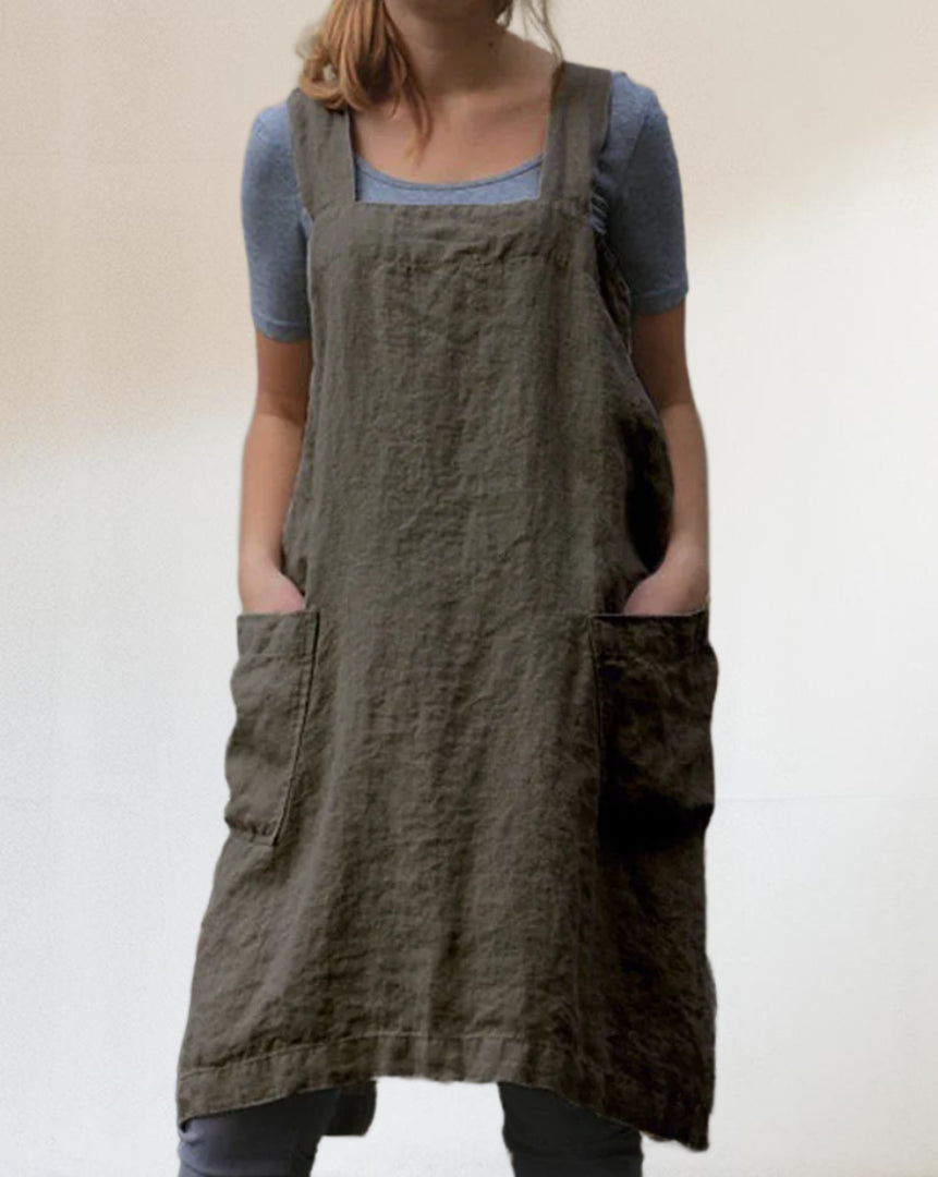 Andi - Simple apron with cross back straps