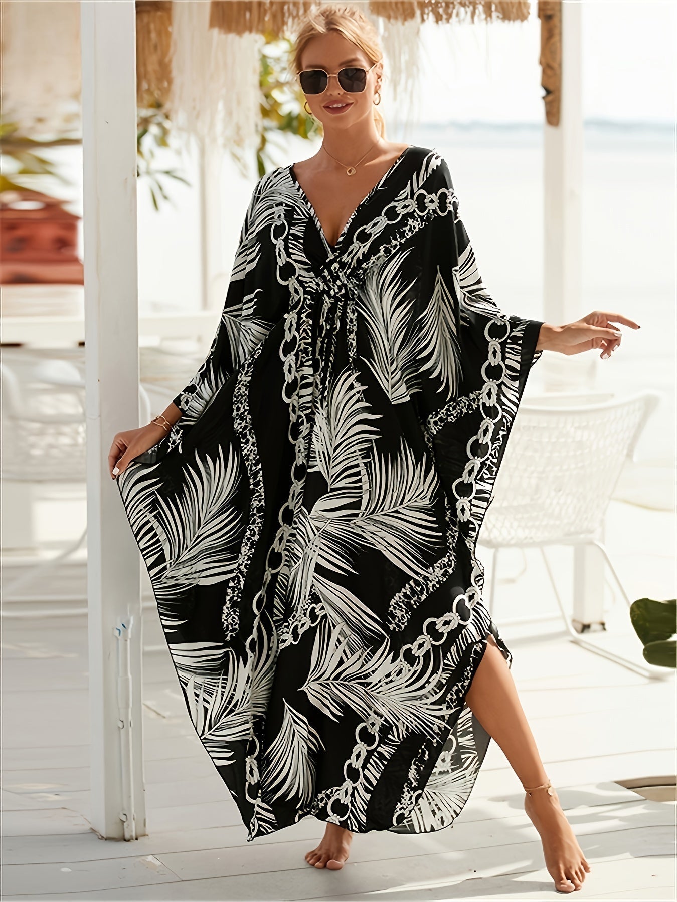 Melissa - Tropical Bamboo Dress