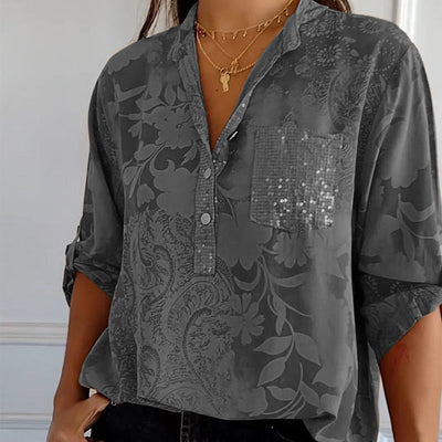 JEZA - Embellished Pocket Blouse