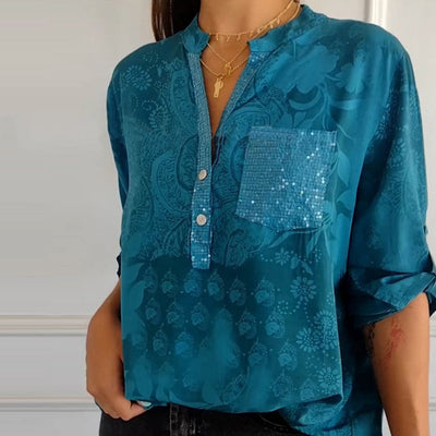 JEZA - Embellished Pocket Blouse