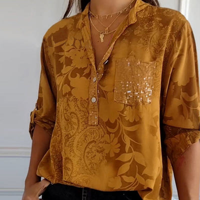 JEZA - Embellished Pocket Blouse