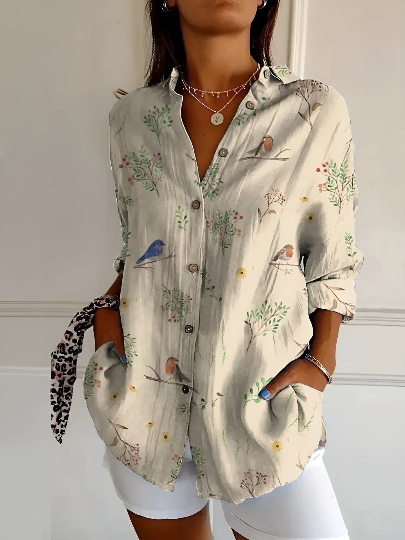 Frieda - Women's Printed blouse